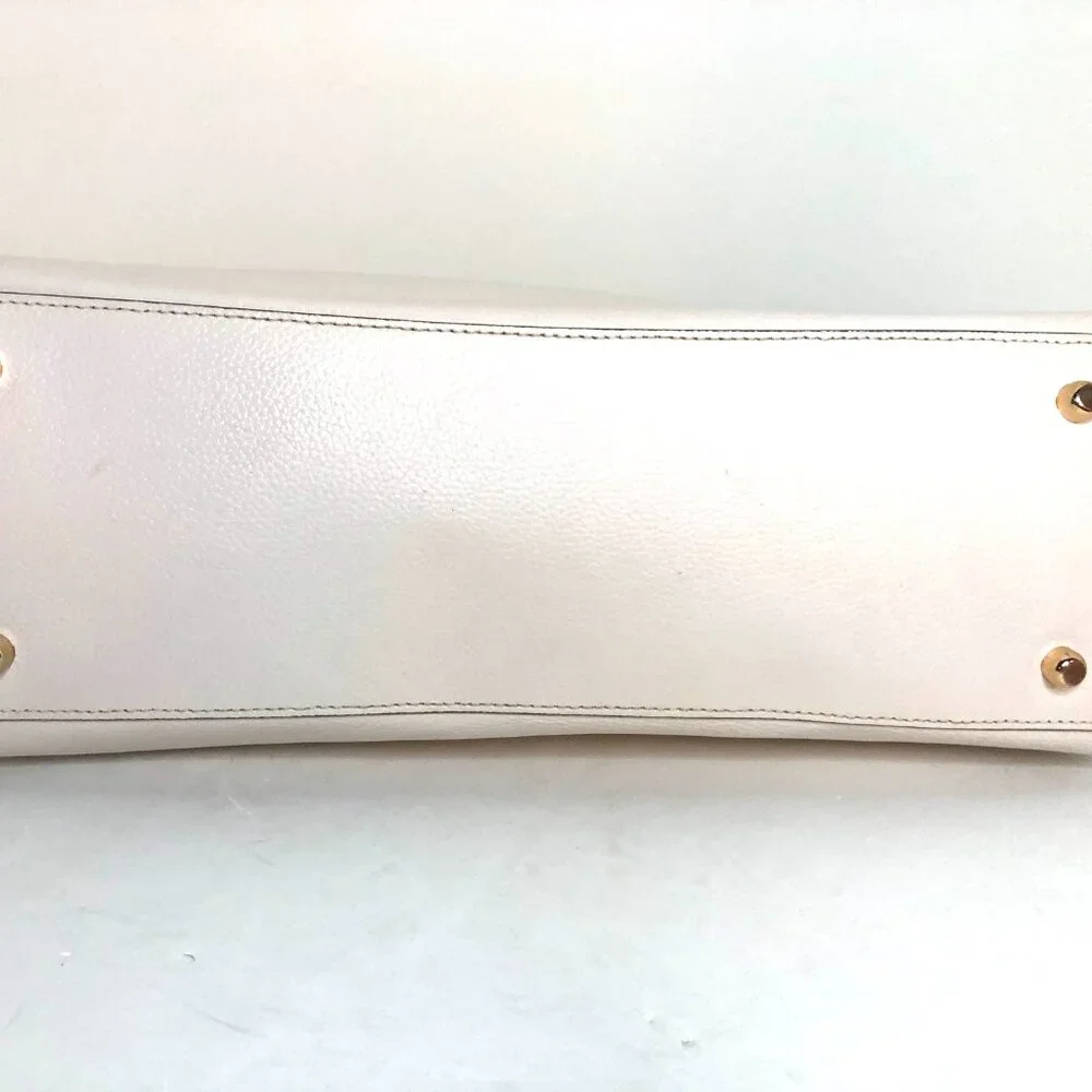 Coach Tatum Large Leather Carryall Tote Shoulder Bag Chalk (Cream) AUTHENTICATED - Picture 11 of 16